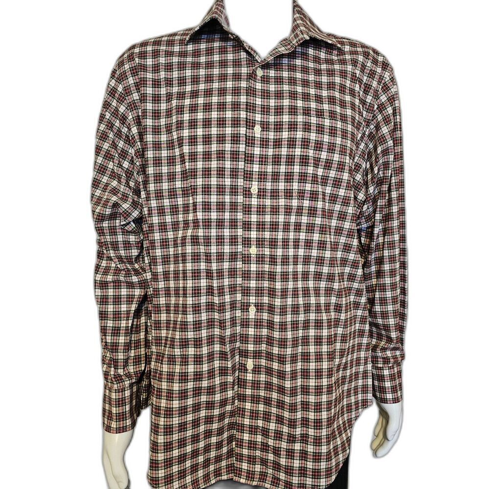 Lauren Ralph Lauren Shirt Adult 17 1/2 Cotton Classic Fit Non Iron Button Up